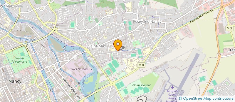 localisation de l'entreprise BADMINTON NANCY VILLERS  HERIMENIL