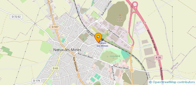 localisation de l'entreprise BADMINTON NOEUXOIS  NUX-LES-MINES