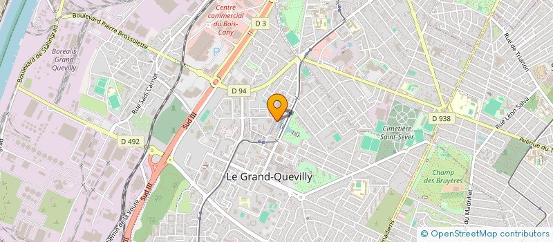 localisation de l'entreprise BADMINTON PETIT QUEVILLY  LE GRAND-QUEVILLY