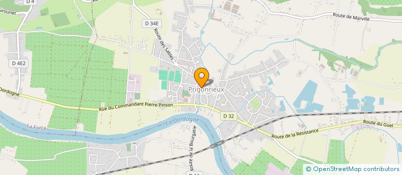 localisation de l'entreprise BADMINTON PRIGONRIEUX CLUB  PRIGONRIEUX