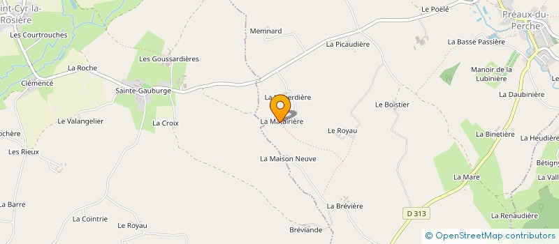 localisation de l'entreprise BADMINTON SAINT HILAIRIEN à SAINT-HILAIRE-SUR-ERRE