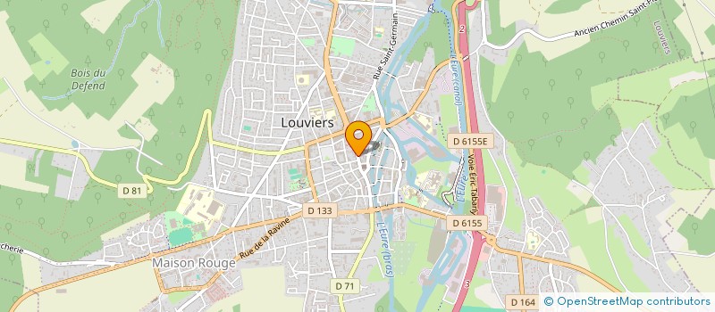 localisation de l'entreprise BADMINTON VAL DE REUIL-LOUVIERS  LOUVIERS