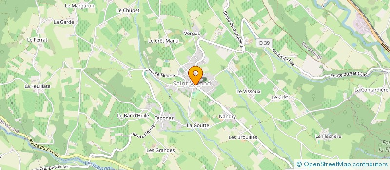 localisation de l'entreprise BADMINTON VERANAIS  SAINT-VERAND