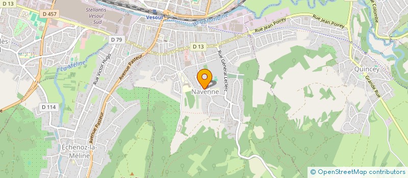 localisation de l'entreprise BADMINTON-VESOUL-VAIVRE-NAVENNE BVVN  NAVENNE