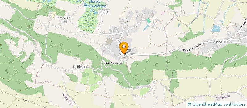 localisation de l'entreprise BADOIL MACONNERIE  VIGNIEU