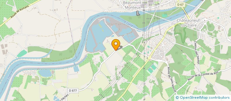 localisation de l'entreprise BADOIS SERVICES  CHATEAUNEUF-SUR-ISERE