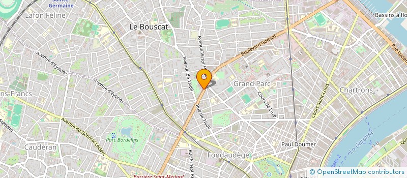 localisation de l'entreprise BADUR SAS à LE BOUSCAT