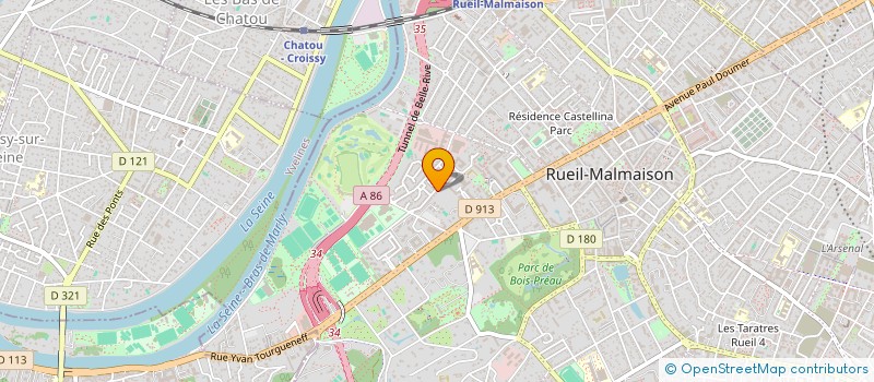 localisation de l'entreprise BADUROZA à RUEIL-MALMAISON