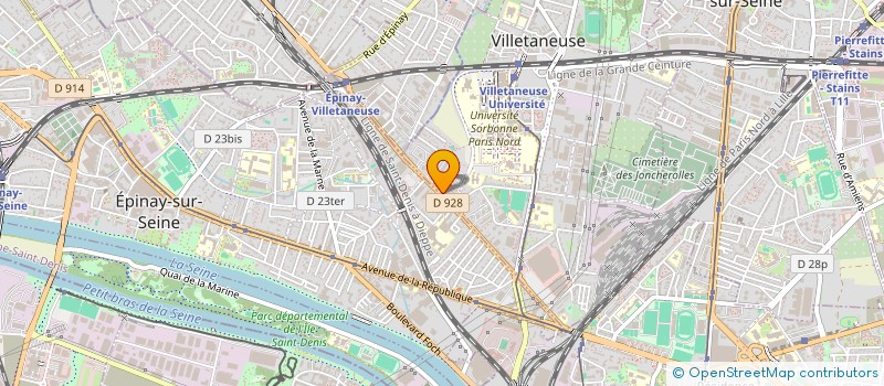 localisation de l'entreprise BADWAY à VILLETANEUSE