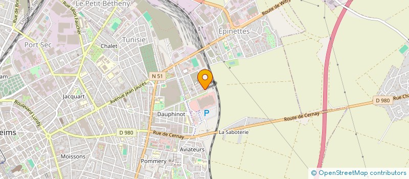 localisation de l'entreprise BADY TRANSPORTS à REIMS