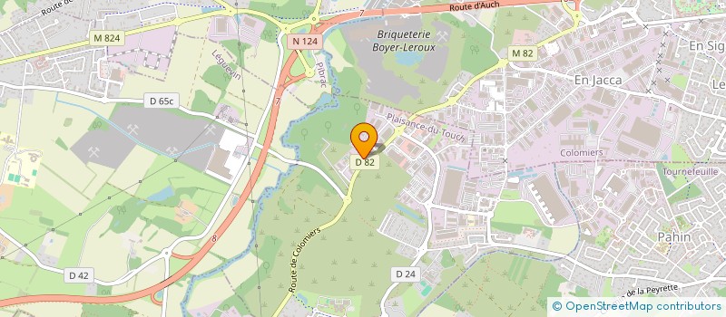 localisation de l'entreprise BAE INVEST à PLAISANCE-DU-TOUCH