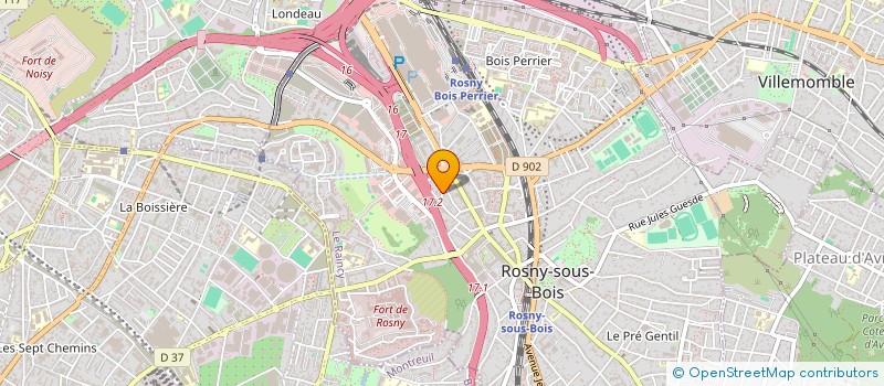 localisation de l'entreprise BAER ROSNY à ROSNY-SOUS-BOIS