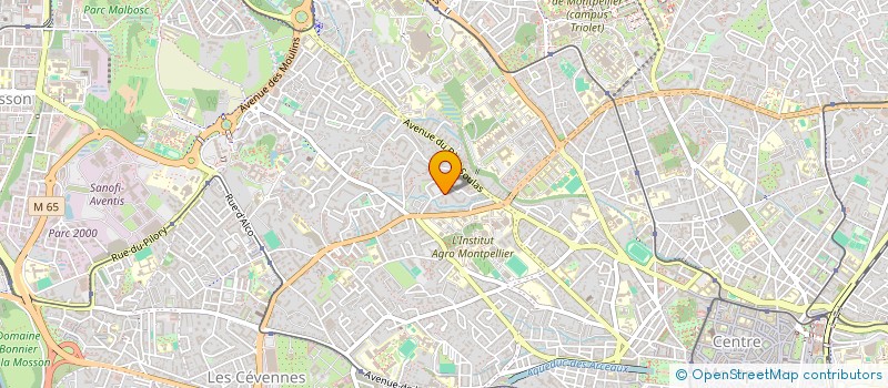 localisation de l'entreprise BAERT RENARD à MONTPELLIER