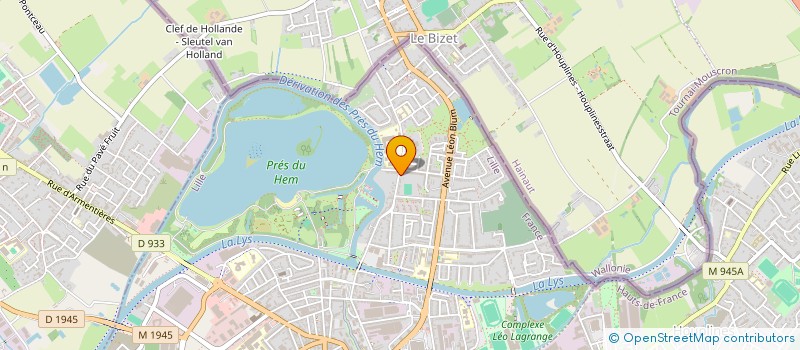 localisation de l'entreprise BAETEN VEHICULES INDUSTRIELS à ARMENTIERES
