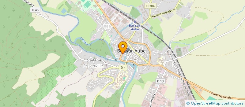 localisation de l'entreprise BAETIS  BAR-SUR-AUBE