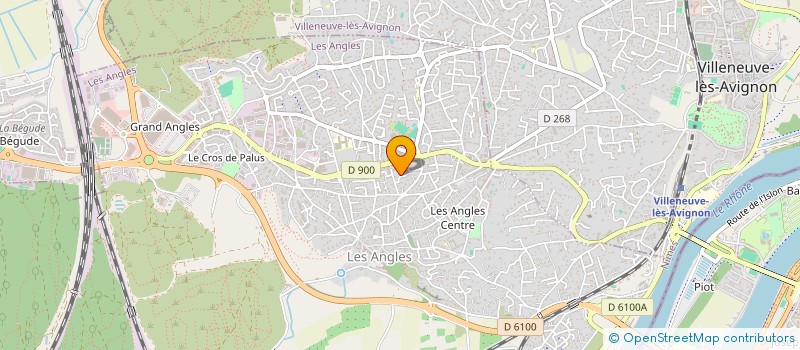 localisation de l'entreprise BAEVA  LES ANGLES