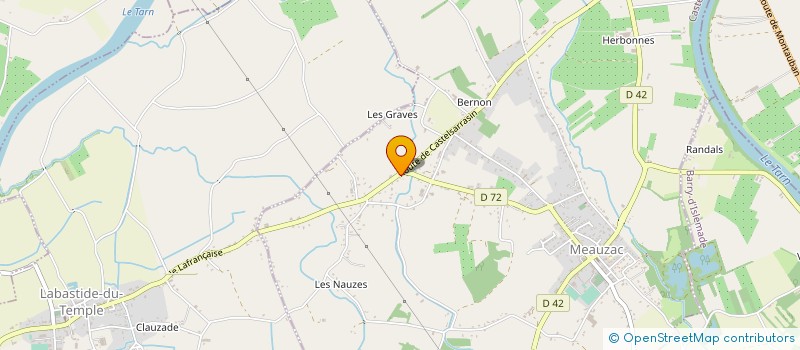 localisation de l'entreprise BAEZA SECURITE INCENDIE 82 à MEAUZAC