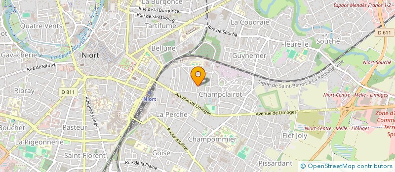 localisation de l'entreprise BAF  NIORT