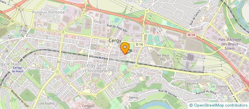 localisation de l'entreprise BAF-DECO  CERGY