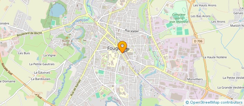 localisation de l'entreprise BAF FOUGERES  FOUGERES