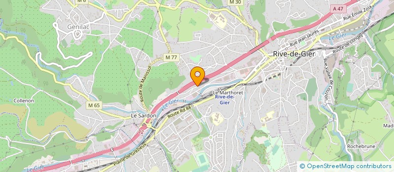 localisation de l'entreprise BAF INDUSTRIE  RIVE-DE-GIER