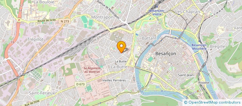 localisation de l'entreprise BAFA  BESANCON