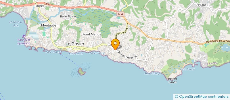 localisation de l'entreprise BAFAGRO à LE GOSIER