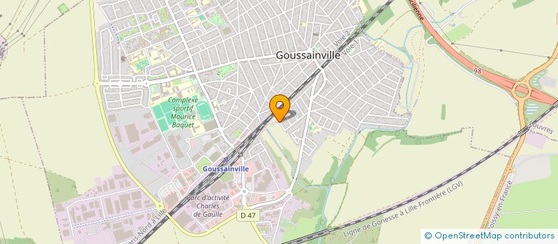 localisation de l'entreprise BAFING MULTISERVICES  GOUSSAINVILLE