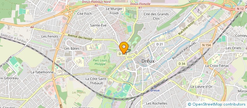 localisation de l'entreprise BAFING PIZZA à DREUX