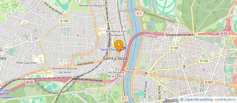 localisation de l'entreprise BAFLEX 2 à SAINT-CLOUD