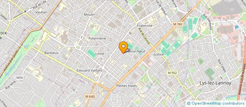 localisation de l'entreprise BAFM  ROUBAIX