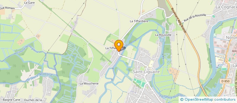 localisation de l'entreprise BAFS.  NIORT