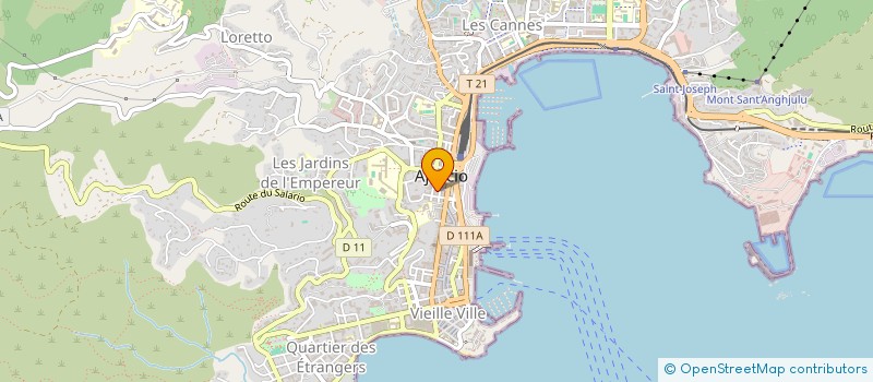 localisation de l'entreprise BAG AND CAFE  AJACCIO