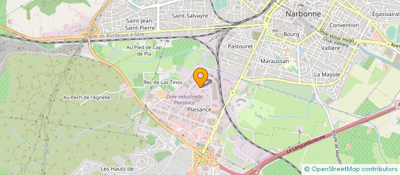 localisation de l'entreprise BAG'INNOV  NARBONNE