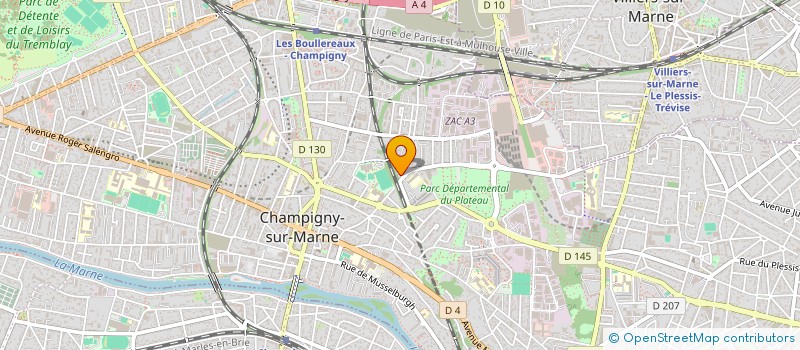 localisation de l'entreprise BAGA à CHAMPIGNY-SUR-MARNE