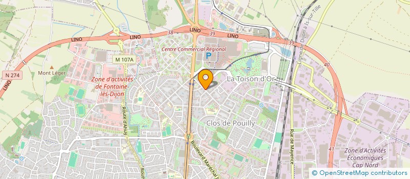 localisation de l'entreprise BAGA-IC à DIJON