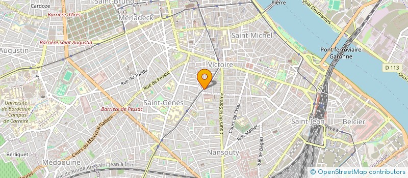 localisation de l'entreprise BAGA SECRETARIAT à BORDEAUX