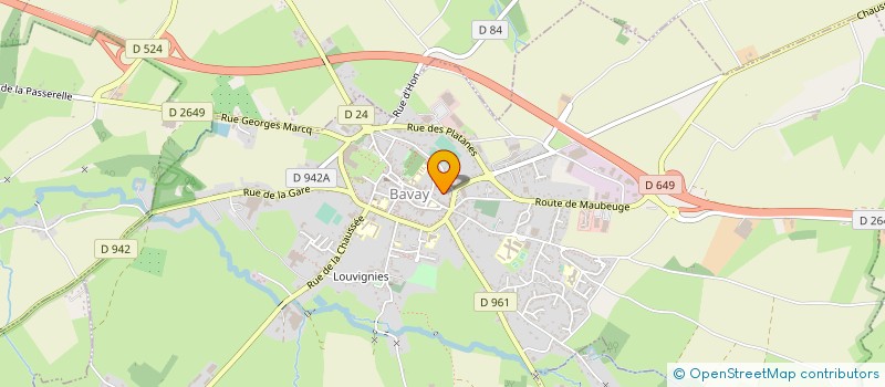 localisation de l'entreprise BAGACONERVIO  BAVAY