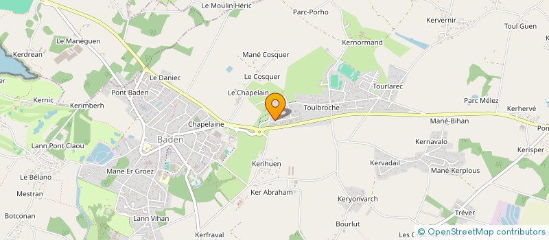 localisation de l'entreprise BAGAD DE BADEN  BADEN