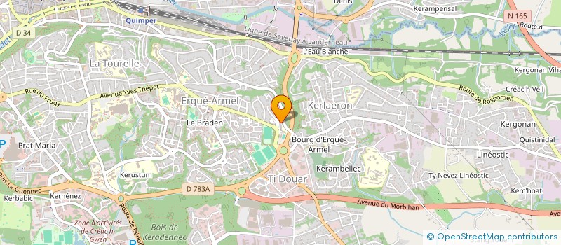 localisation de l'entreprise BAGAD ERGUE ARMEL à QUIMPER