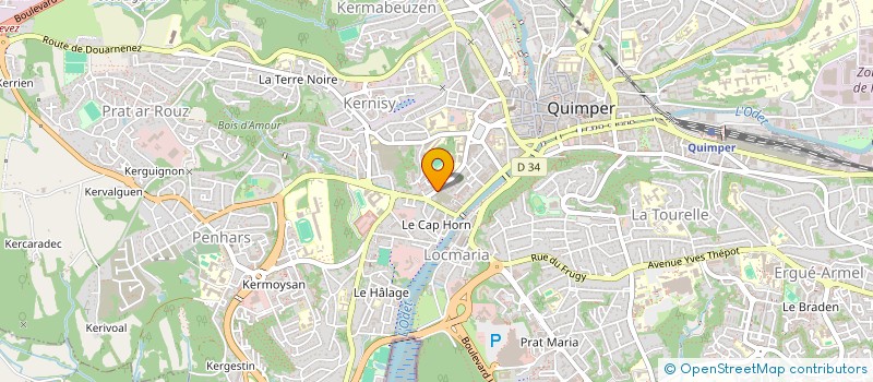 localisation de l'entreprise BAGAD PENHARS à QUIMPER