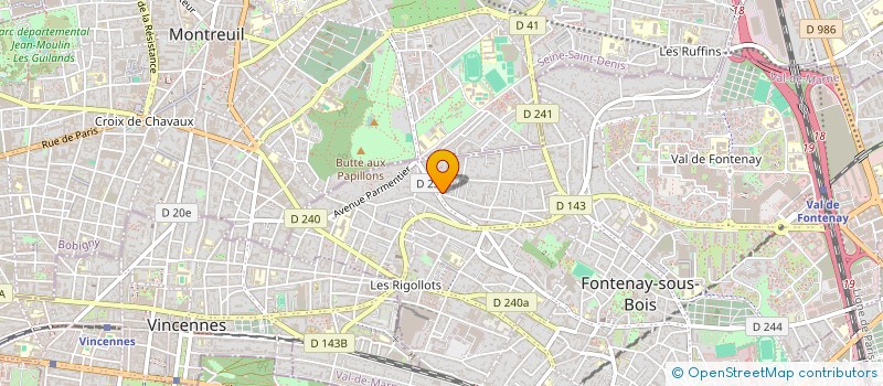 localisation de l'entreprise BAGAGE EXPRESS à FONTENAY-SOUS-BOIS