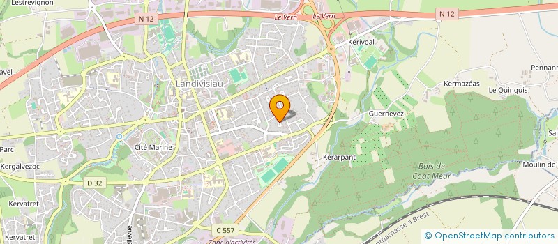 localisation de l'entreprise BAGAGES & COMPAGNIE à LANDIVISIAU