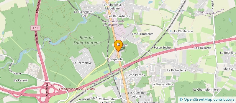 localisation de l'entreprise BAGATELLE à VEIGNE