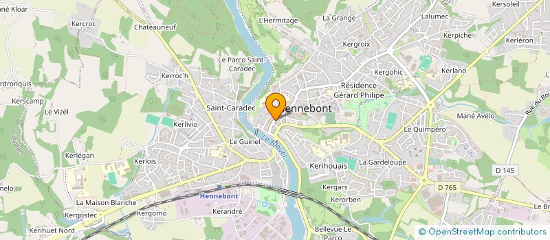 localisation de l'entreprise BAGATELLE  HENNEBONT