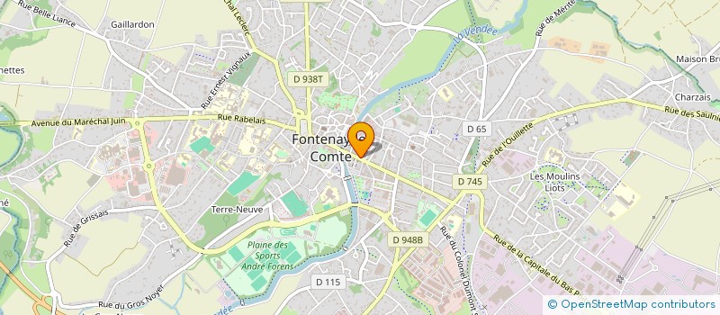 localisation de l'entreprise BAGATELLE  FONTENAY-LE-COMTE