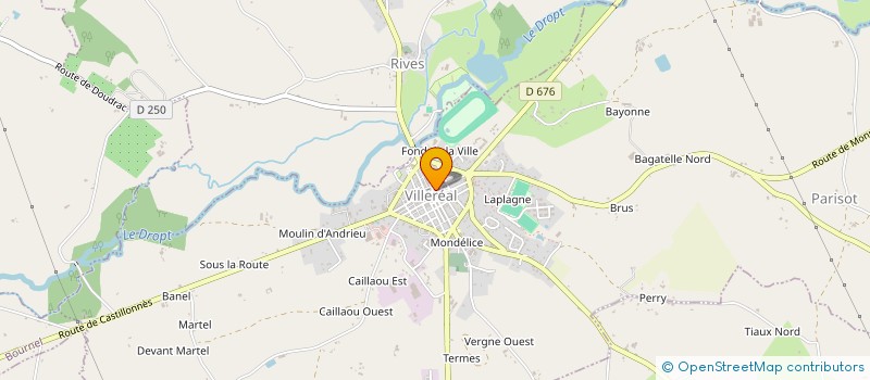 localisation de l'entreprise BAGATELLE  VILLEREAL