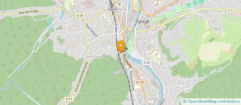 localisation de l'entreprise BAGATELLE à EPINAL