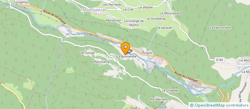 localisation de l'entreprise BAGATELLE  SAINTE-FOY-TARENTAISE