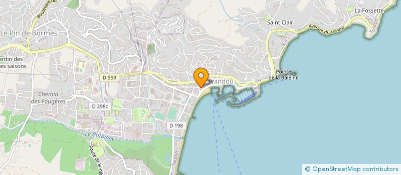 localisation de l'entreprise BAGATELLE CLUNY à LE LAVANDOU